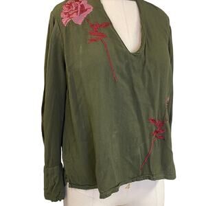 Green Flower Top